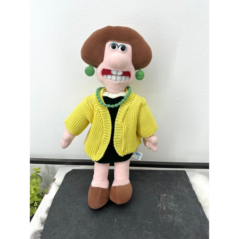 15" Wendolene Ramsbottom Wallace & Gromit 80s vintage plush doll
